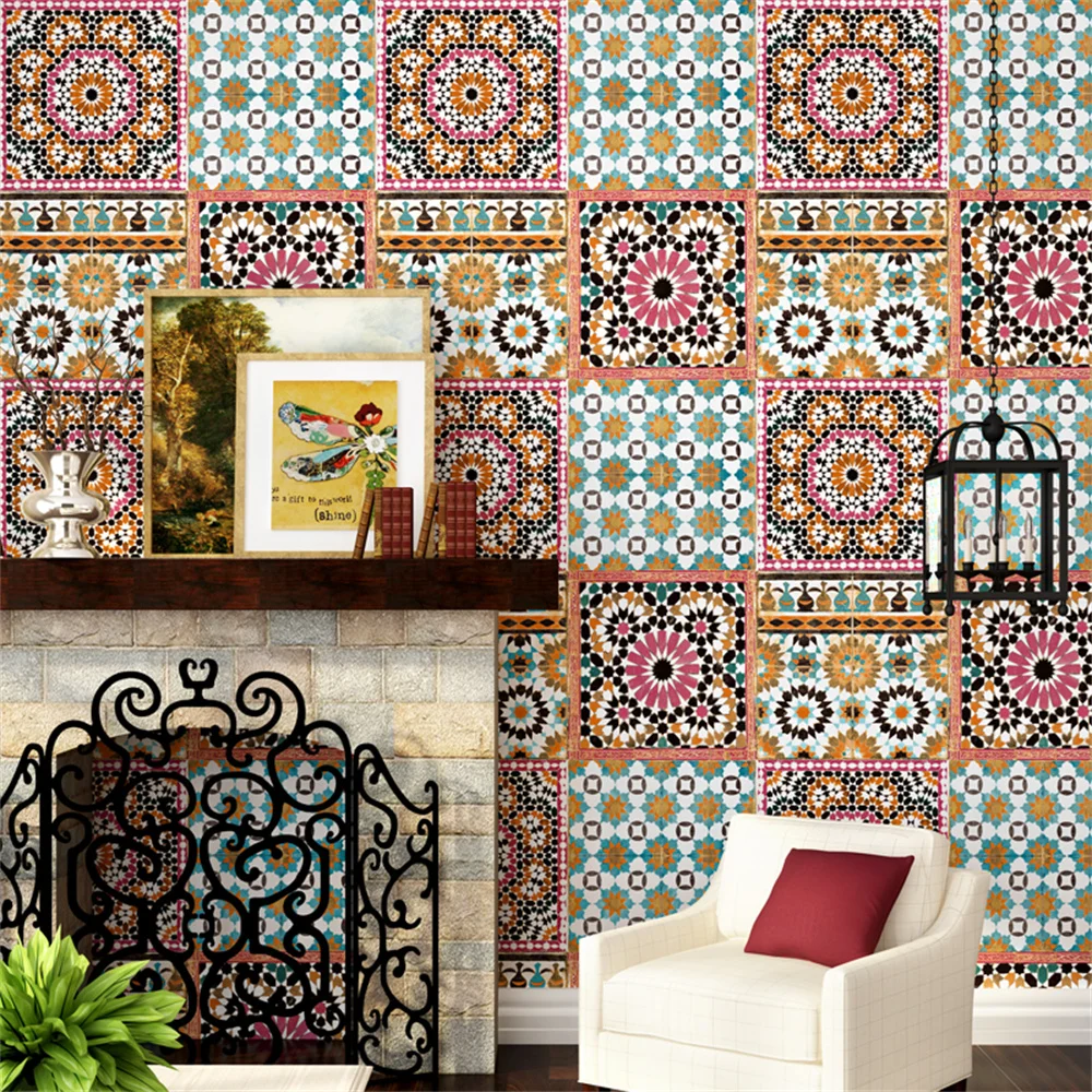Scottish tartan vintage Thai imitation tile Bohemian wallpaper American living room bedroom wallpaper 3D background Restaurant
Scottish tartan vintage Thai imitation tile Bohemian wallpaper American living room bedroom wallpaper 3D background Restaurant