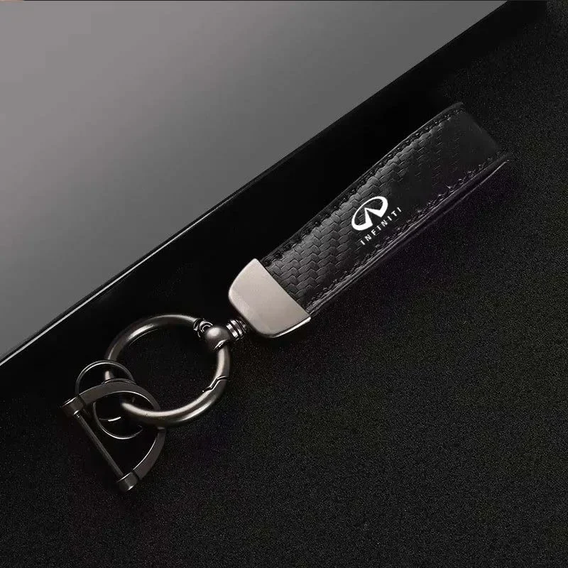 For Infiniti QX30 Q50 Q60 Qx70 QX80 Qx56 Fx35 Carbon Fiber Leather Car Key Fob Decoration and Car Keychain with Horseshoe Clasp
For Infiniti QX30 Q50 Q60 Qx70 QX80 Qx56 Fx35 Carbon Fiber Leather Car Key Fob Decoration and Car Keychain with Horseshoe Clasp