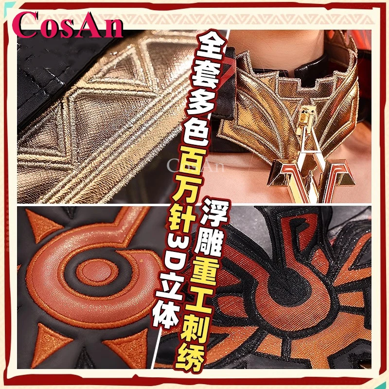 CosAn Game Genshin Impact Mavuika Cosplay Costumes Elegant Gorgeous Combat Uniform Halloween Party Role Play Clothing S-XL New
CosAn Game Genshin Impact Mavuika Cosplay Costumes Elegant Gorgeous Combat Uniform Halloween Party Role Play Clothing S-XL New