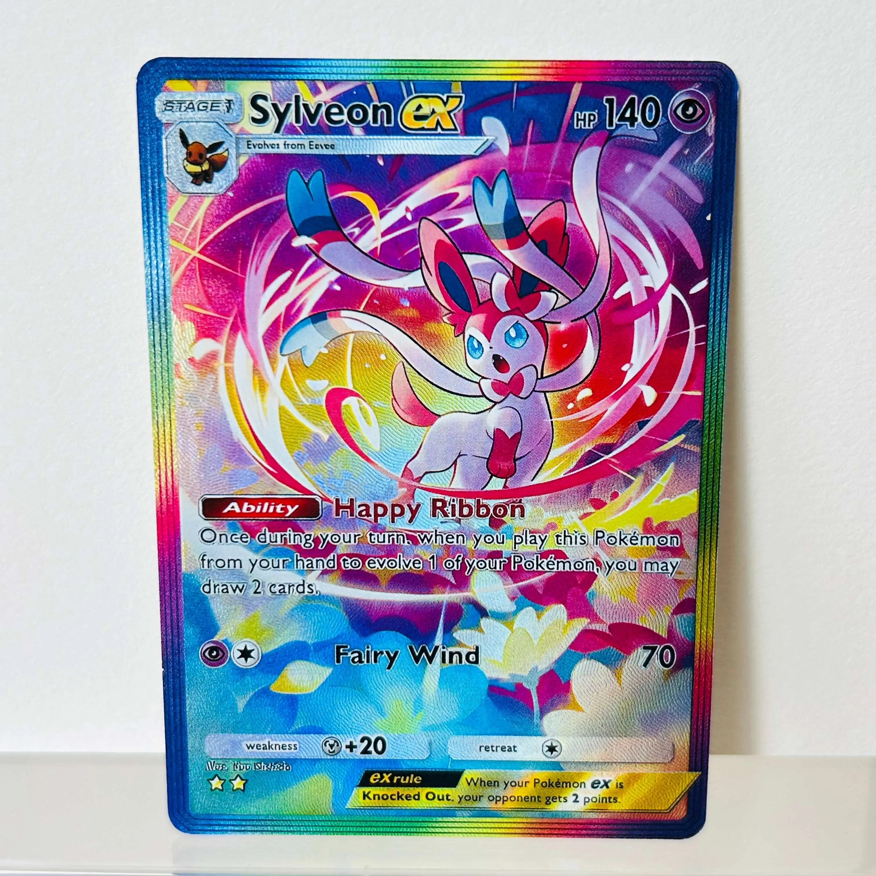 Pokémon Sylveon ex English Card Holographic Texture Perfect Condition DIY Premium Anime Collection Card
Pokémon Sylveon ex English Card Holographic Texture Perfect Condition DIY Premium Anime Collection Card