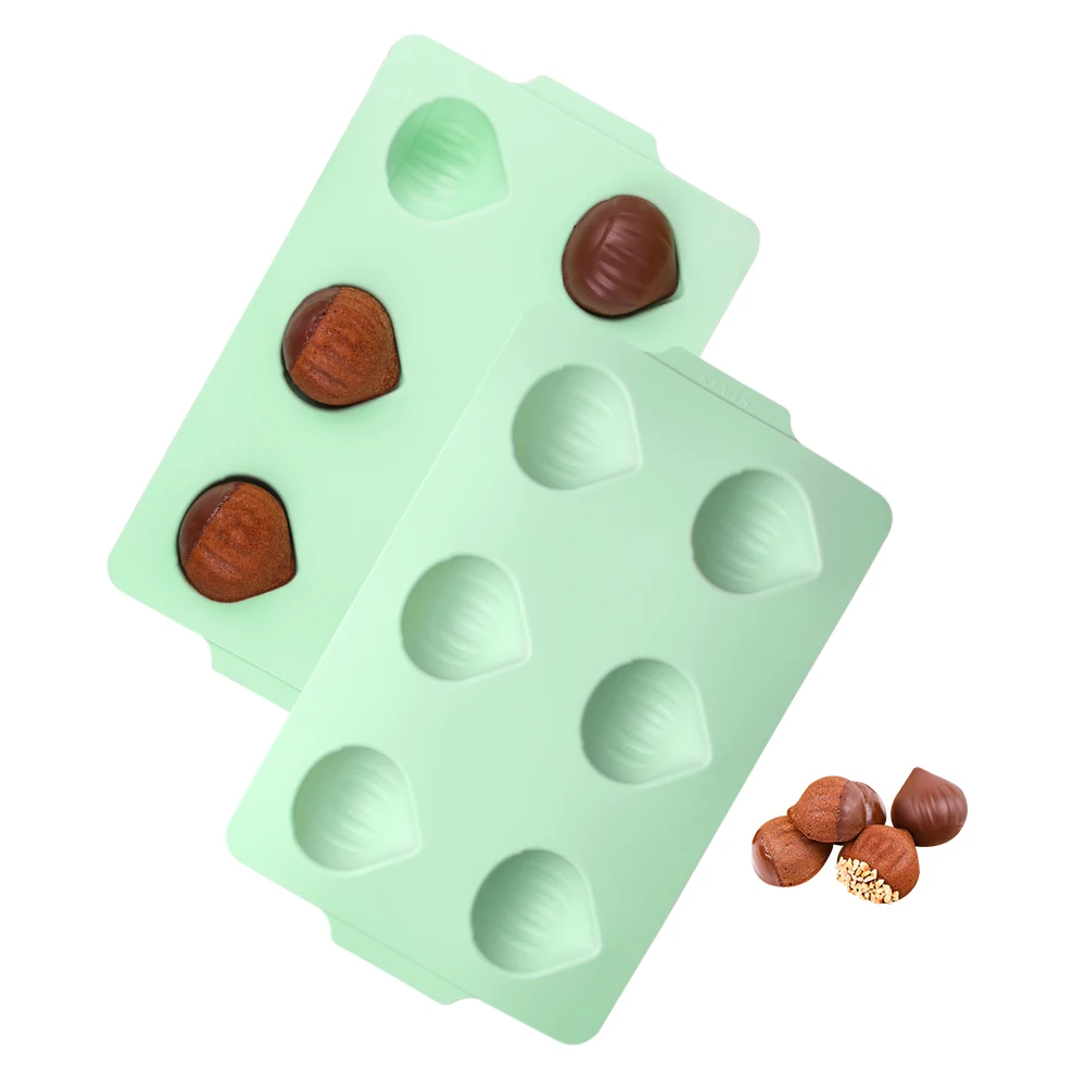 1PC 6Holes Chinese Chestnut Silicone Cake mold Chocolate Baking Mold Baking Cake Cup
1PC 6Holes Chinese Chestnut Silicone Cake mold Chocolate Baking Mold Baking Cake Cup