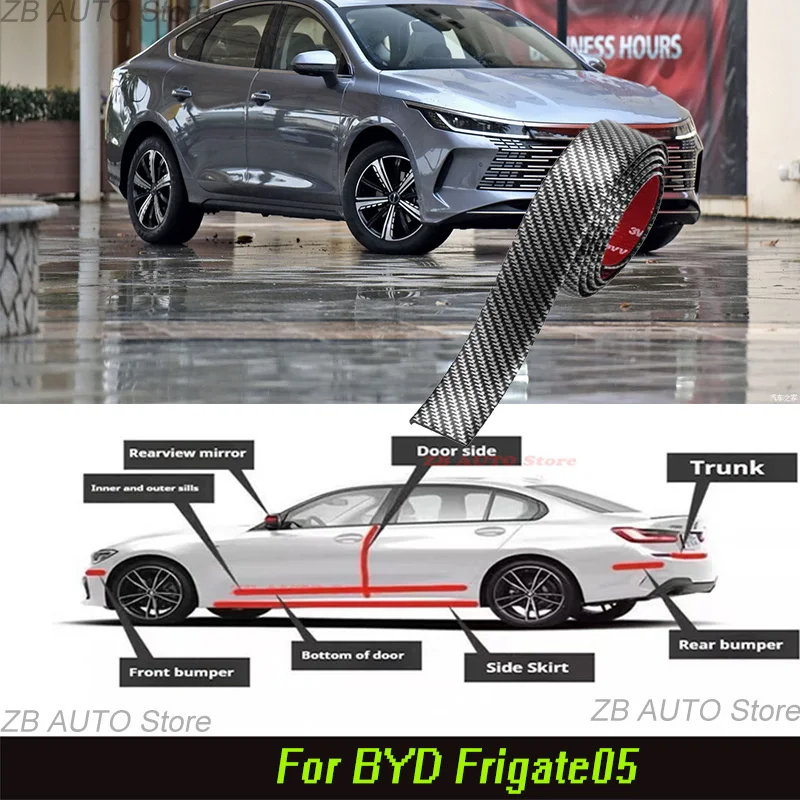 For BYD Frigate 05 Strong adhesive bumper strip, front and rear lip side skirts, collision and scratch resistant, suitable
For BYD Frigate 05 Strong adhesive bumper strip, front and rear lip side skirts, collision and scratch resistant, suitable