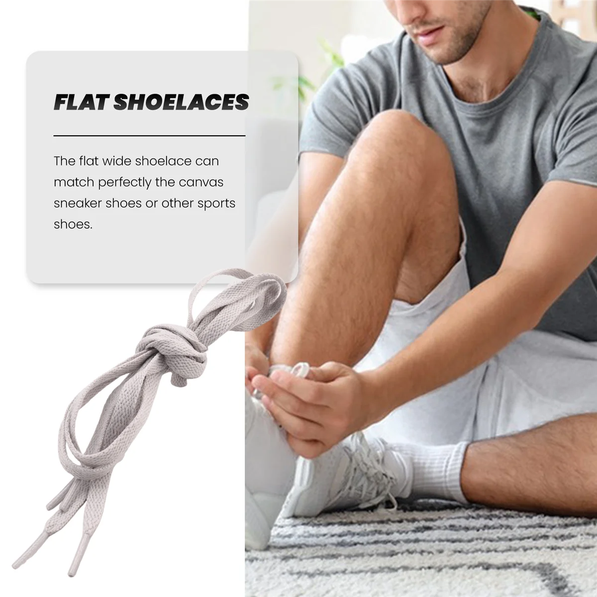 ABQR Trainers Plastic Tips 52.4 Long Grey Flat Wide Shoe Laces Strings 2pcs
ABQR Trainers Plastic Tips 52.4 Long Grey Flat Wide Shoe Laces Strings 2pcs