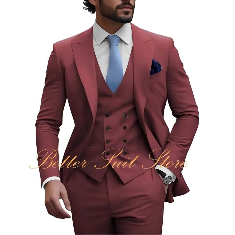 Mens 3 Piece Suit Slim Fit Wedding Prom Party Business Suits Notch Lapel One Button Blazer Vest Pants Tuxedo Set
Mens 3 Piece Suit Slim Fit Wedding Prom Party Business Suits Notch Lapel One Button Blazer Vest Pants Tuxedo Set