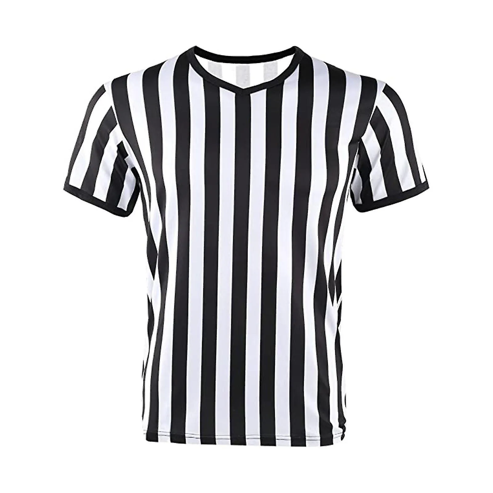 Men Quick Dry Striped Referee T-shirt V Neck Short Sleeve Comfortable Top For Football Sports Fitness Exercise Daily Casual Set
Men Quick Dry Striped Referee T-shirt V Neck Short Sleeve Comfortable Top For Football Sports Fitness Exercise Daily Casual Set