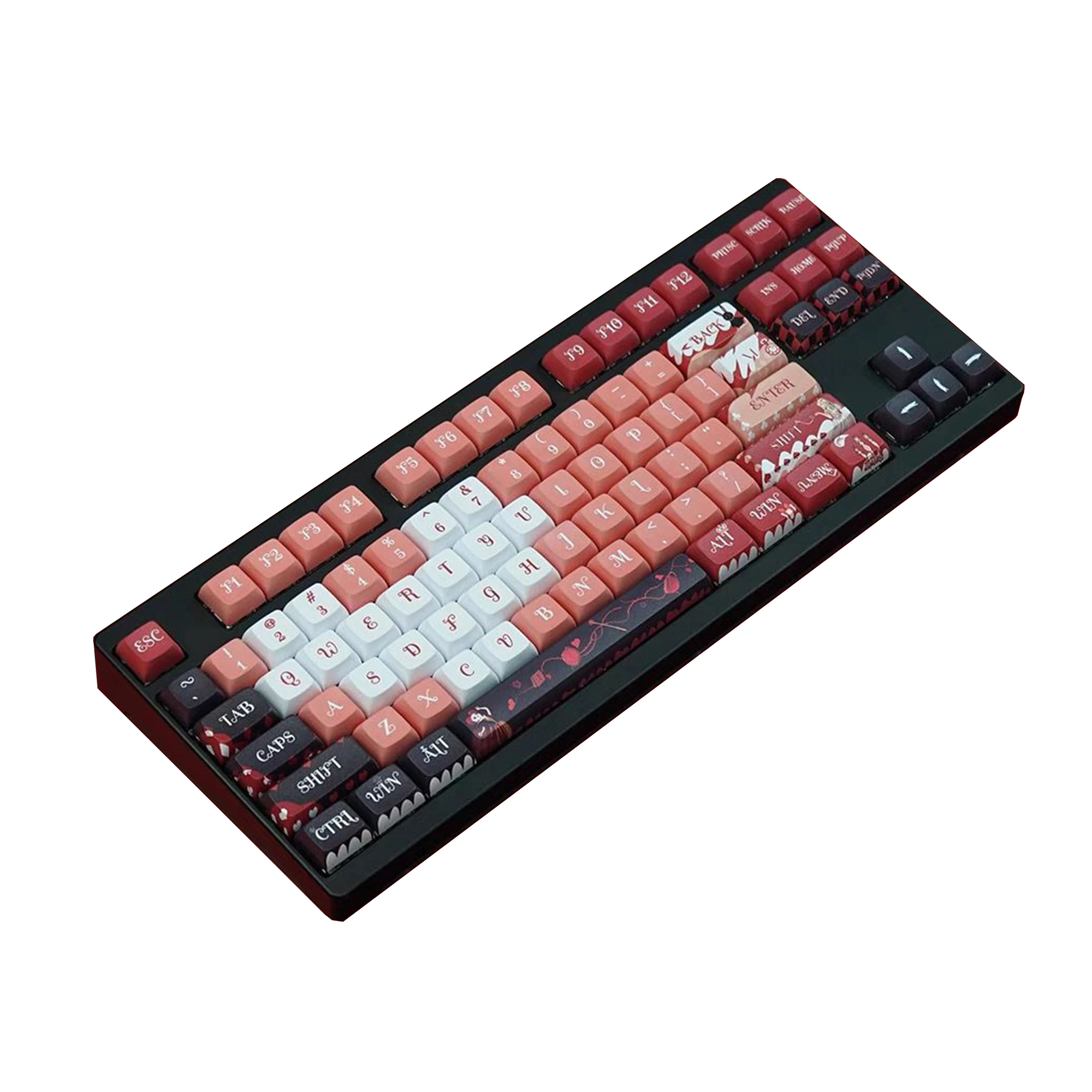 132 клавиши Alice XDA Profile Dye Sub PBT Материал Keycap Маленький полный набор Розовый Красный Для механической клавиатуры MX 108 104 98 87 61
132 клавиши Alice XDA Profile Dye Sub PBT Материал Keycap Маленький полный набор Розовый Красный Для механической клавиатуры MX 108 104 98 87 61