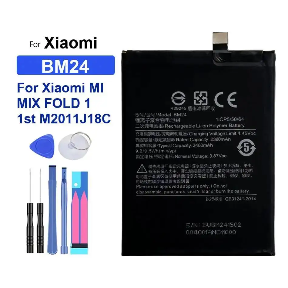 2460Mah Premium Replacement Mobile Phone Battery BM24 For Xiaomi MI Mix Fold 1 1St M2011J18C High-Efficiency
2460Mah Premium Replacement Mobile Phone Battery BM24 For Xiaomi MI Mix Fold 1 1St M2011J18C High-Efficiency