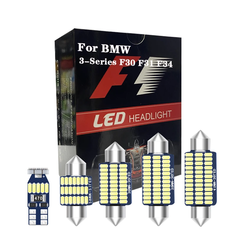 10Pcs Canbus For BMW 3-Series F30 F31 F34 (2012-2017) LED Interior Lights Dome Map Trunk Glove Box Error Free Lamp Bulbs
10Pcs Canbus For BMW 3-Series F30 F31 F34 (2012-2017) LED Interior Lights Dome Map Trunk Glove Box Error Free Lamp Bulbs
