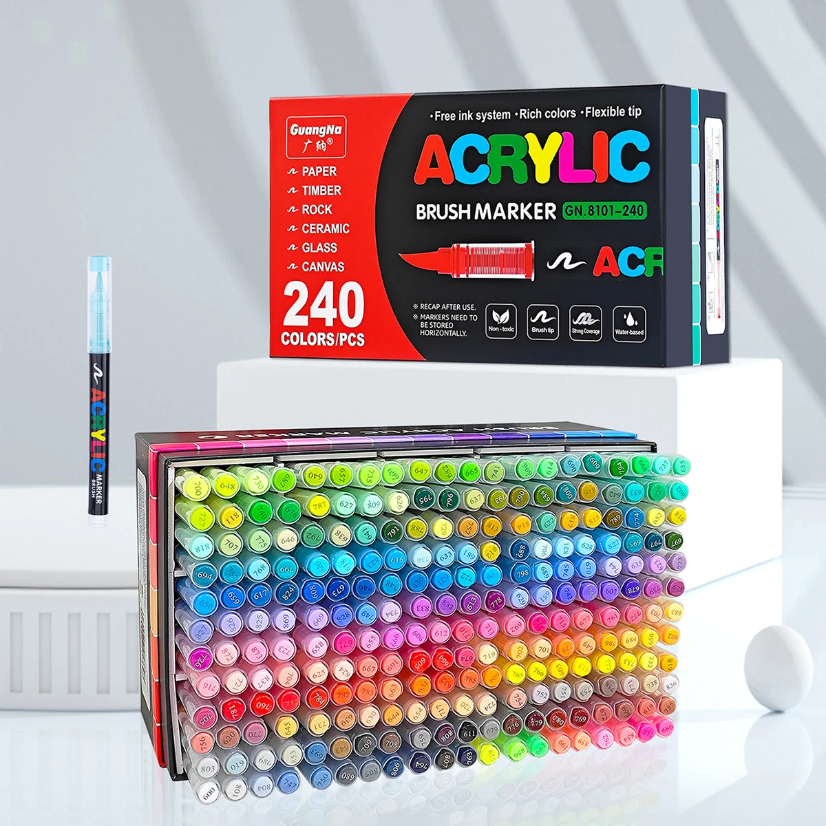 240-цветный акриловый набор маркеров с мягким кончиком, ручная роспись своими руками, жидкая кисть с прямой линией для граффити, идеально подходит для художников/студентов
240-цветный акриловый набор маркеров с мягким кончиком, ручная роспись своими руками, жидкая кисть с прямой линией для граффити, идеально подходит для художников/студентов