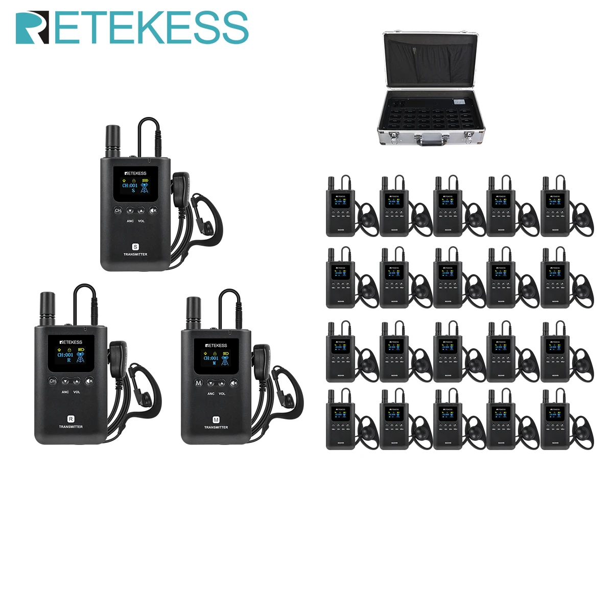 Retekess TT129 Whisper Tour Guide System Беспроводной микрофон Профессиональный разговорный одночасный для Hajj Travel Horse Training
Retekess TT129 Whisper Tour Guide System Беспроводной микрофон Профессиональный разговорный одночасный для Hajj Travel Horse Training