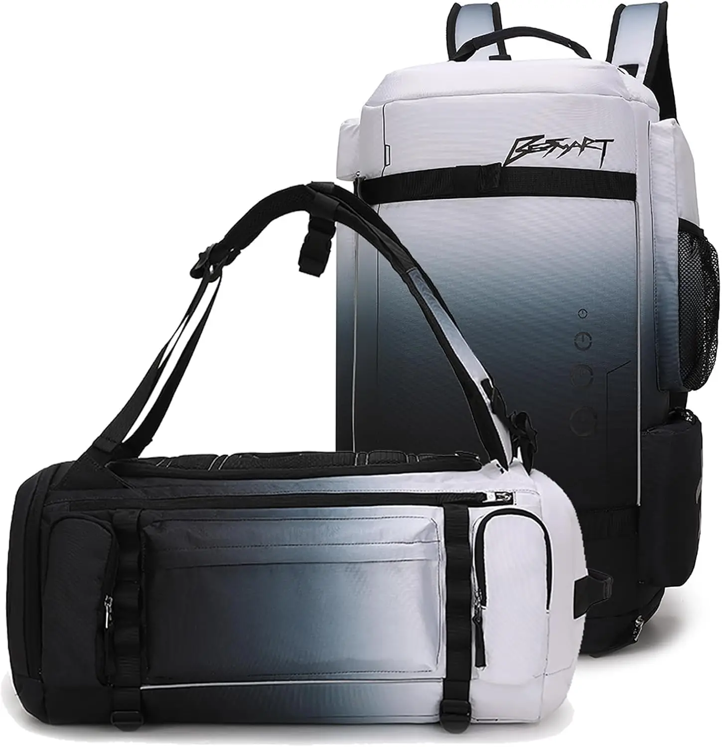 2 in 1 Convertible Gym Duffel Bags with Shoes Compartment - 40L Waterproof Extra Large Workout Backpack for Men, Heavy Duty
2 in 1 Convertible Gym Duffel Bags with Shoes Compartment - 40L Waterproof Extra Large Workout Backpack for Men, Heavy Duty