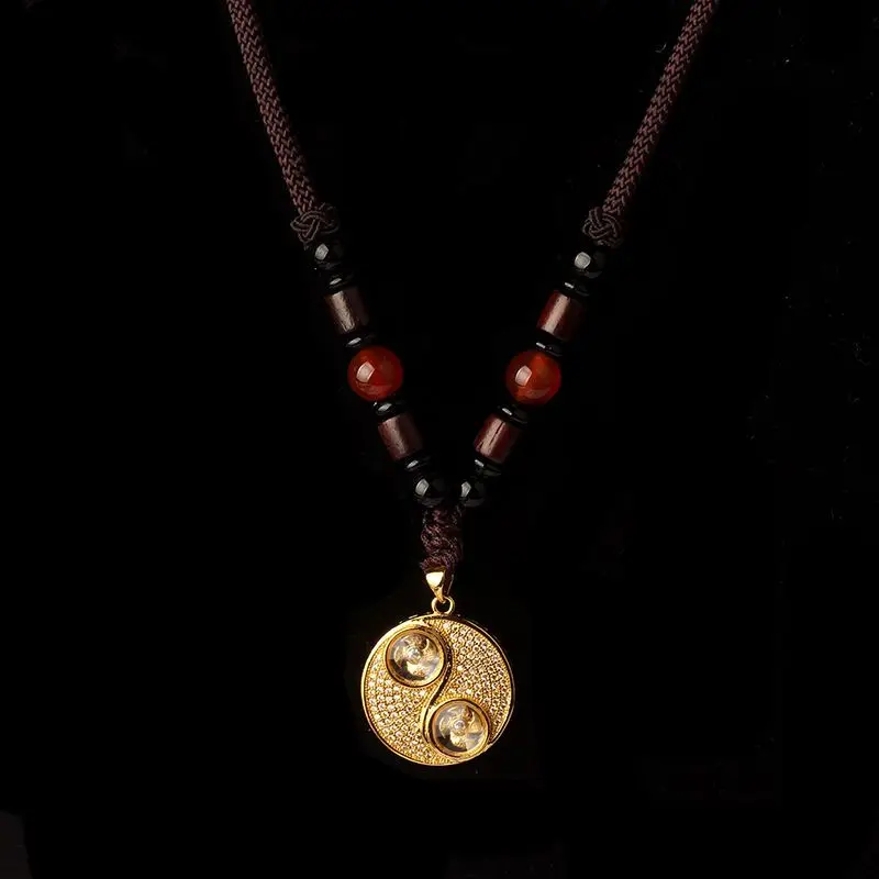 Китайское традиционное ожерелье с подвеской Bagua Yin Yang Taiji, стерлинговое серебро, унисекс, ювелирные изделия на удачу, подарок для повседневной носки
Китайское традиционное ожерелье с подвеской Bagua Yin Yang Taiji, стерлинговое серебро, унисекс, ювелирные изделия на удачу, подарок для повседневной носки