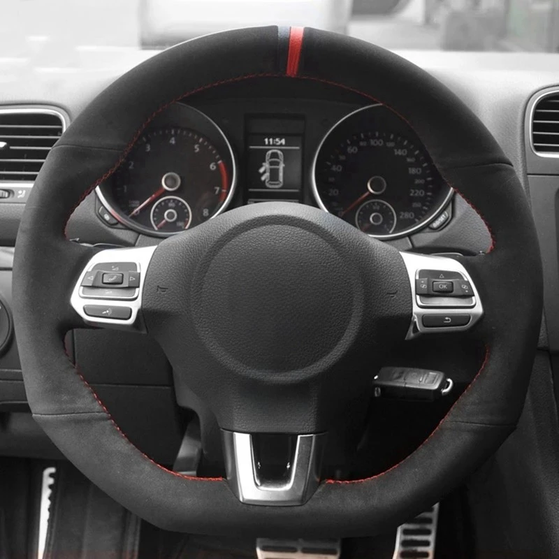 Черный замшевый чехол из натуральной кожи для Volkswagen Golf 6 GTI MK6 / Polo GTI / Scirocco R Passat CC
Черный замшевый чехол из натуральной кожи для Volkswagen Golf 6 GTI MK6 / Polo GTI / Scirocco R Passat CC