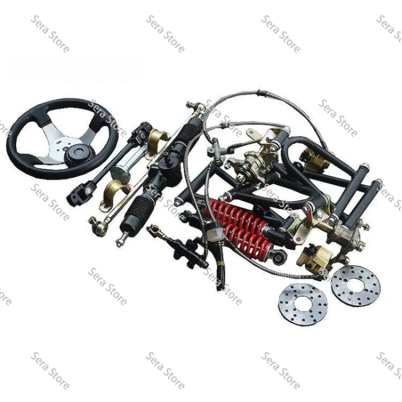 Homemade four-wheel go-kart accessories restoration front suspension rocker arm shock absorber steering system steering
Homemade four-wheel go-kart accessories restoration front suspension rocker arm shock absorber steering system steering