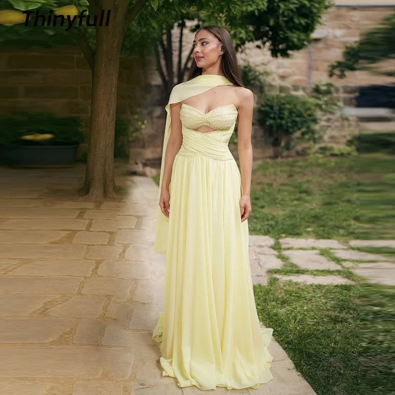 Thinyfull A-line Chiffon Arabic Prom Dress Sweetheart Sleeveless Sequined Evening Dresses Long Gown Robe De Soirée Customized
Thinyfull A-line Chiffon Arabic Prom Dress Sweetheart Sleeveless Sequined Evening Dresses Long Gown Robe De Soirée Customized