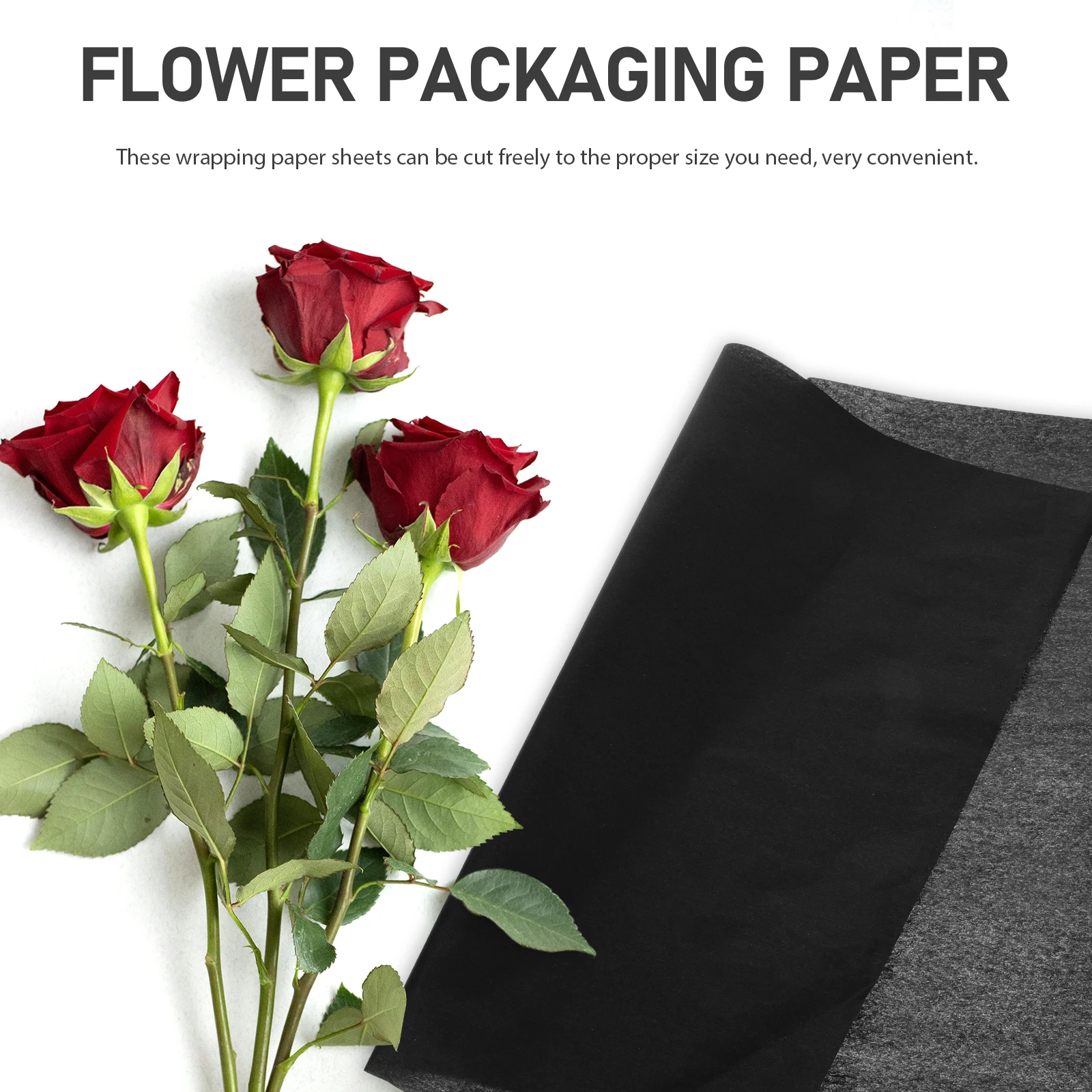 36 Pcs Pink Gift Wrapping Paper Present Decorative Vitality Large Black Flowers Mother 
36 Pcs Pink Gift Wrapping Paper Present Decorative Vitality Large Black Flowers Mother
