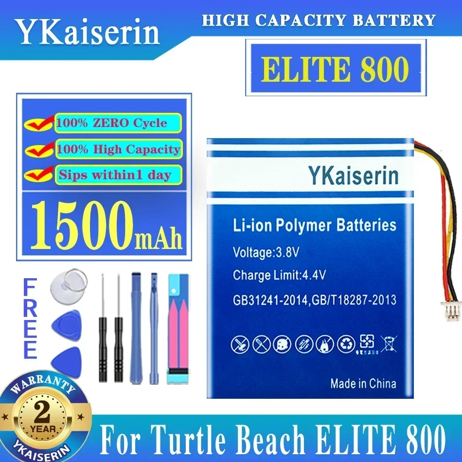 Аккумулятор для гарнитуры 1500 мАч для беспроводной игровой гарнитуры Turtle Beach ELITE 800 — 800
Аккумулятор для гарнитуры 1500 мАч для беспроводной игровой гарнитуры Turtle Beach ELITE 800 — 800