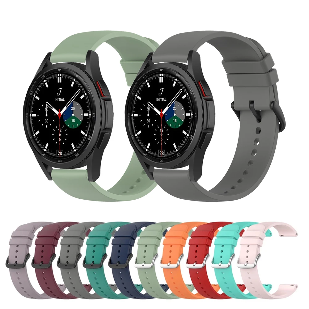 20mm Watch Band For Samsung Galaxy Watch 4 Classic 42mm 46mm Silicone Soft Strap For Watch 4 40mm 44mm/Gear S2 Sport Bracelet
20mm Watch Band For Samsung Galaxy Watch 4 Classic 42mm 46mm Silicone Soft Strap For Watch 4 40mm 44mm/Gear S2 Sport Bracelet