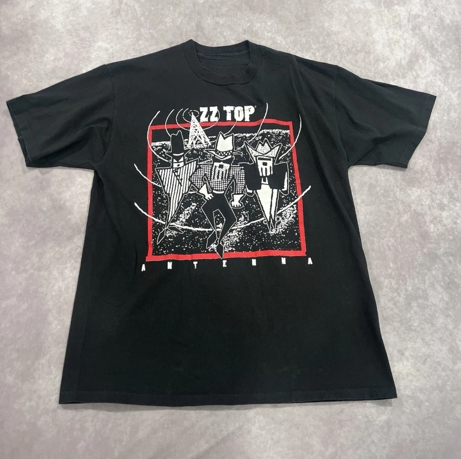 Vintage ZZ Top Penetrating The Ionosphere T-Shirt Mens Nice Man Black Band American Tshirt Men Hip-hop Short-sleeved Women Top
Vintage ZZ Top Penetrating The Ionosphere T-Shirt Mens Nice Man Black Band American Tshirt Men Hip-hop Short-sleeved Women Top