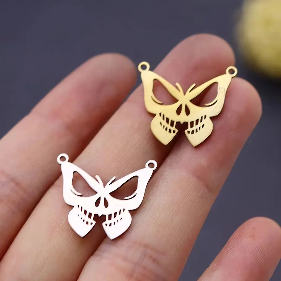 3pcs Horror Skull Butterfly Stainless Steel Charms Pendant for Jewelry Making Trendy Necklace Bracelets DIY Handmade Halloween
3pcs Horror Skull Butterfly Stainless Steel Charms Pendant for Jewelry Making Trendy Necklace Bracelets DIY Handmade Halloween