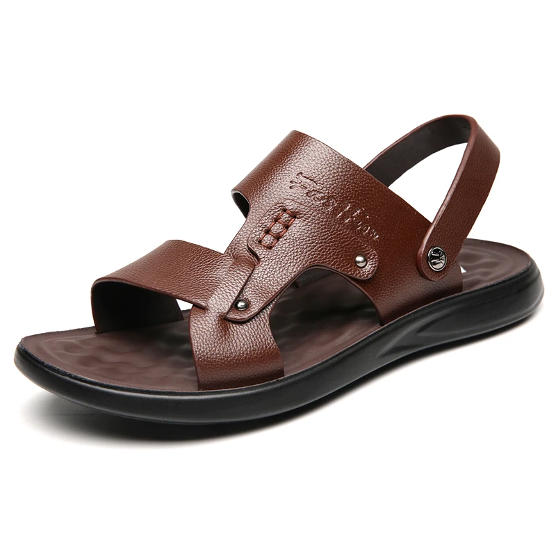 Summer Men's Business Brown Breathable Sandals Men's Genuine Leather Sandals Massage Soles Classic Sandals Free Shipping Shoes
Summer Men's Business Brown Breathable Sandals Men's Genuine Leather Sandals Massage Soles Classic Sandals Free Shipping Shoes