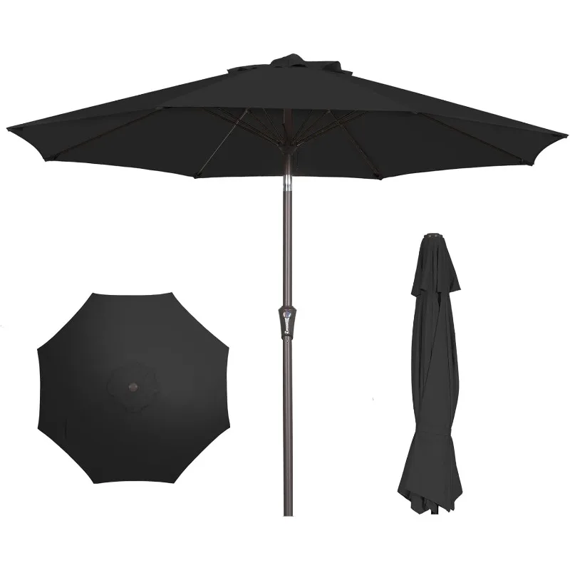 PatioKingdom 9FT Patio Umbrella Outdoor Market Umbrella with Push Button Tilt and Crank
PatioKingdom 9FT Patio Umbrella Outdoor Market Umbrella with Push Button Tilt and Crank