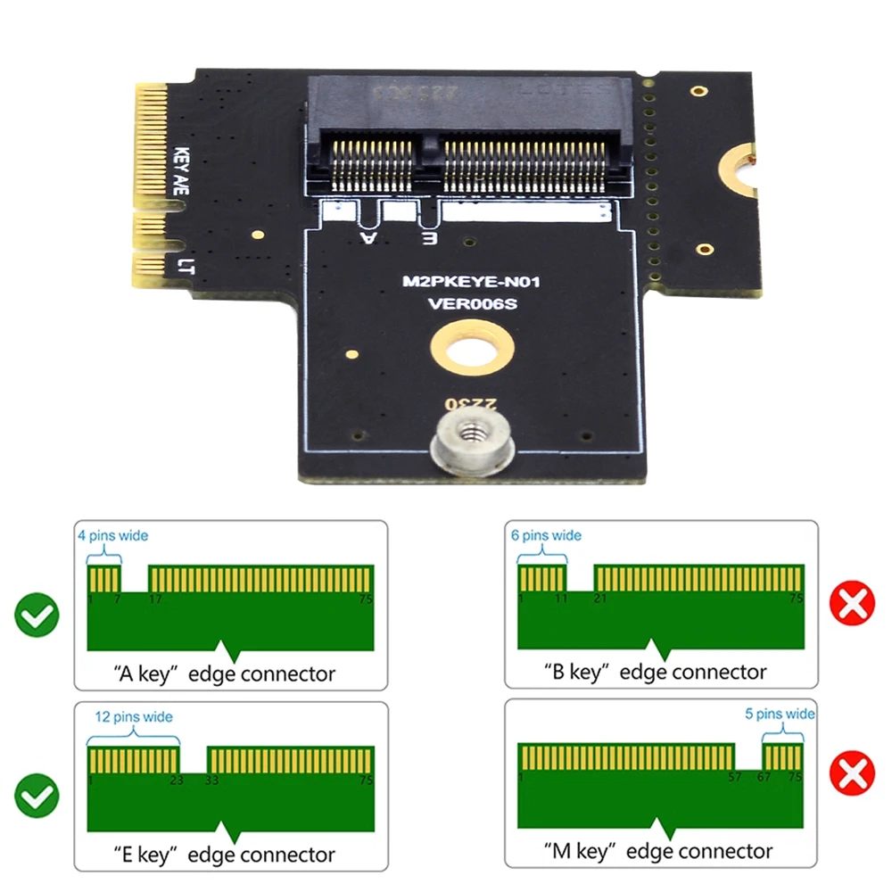 Вертикальный адаптер расширения Chenyang PCI Express NGFF A + E Key Card Riser 2230 мм
Вертикальный адаптер расширения Chenyang PCI Express NGFF A + E Key Card Riser 2230 мм