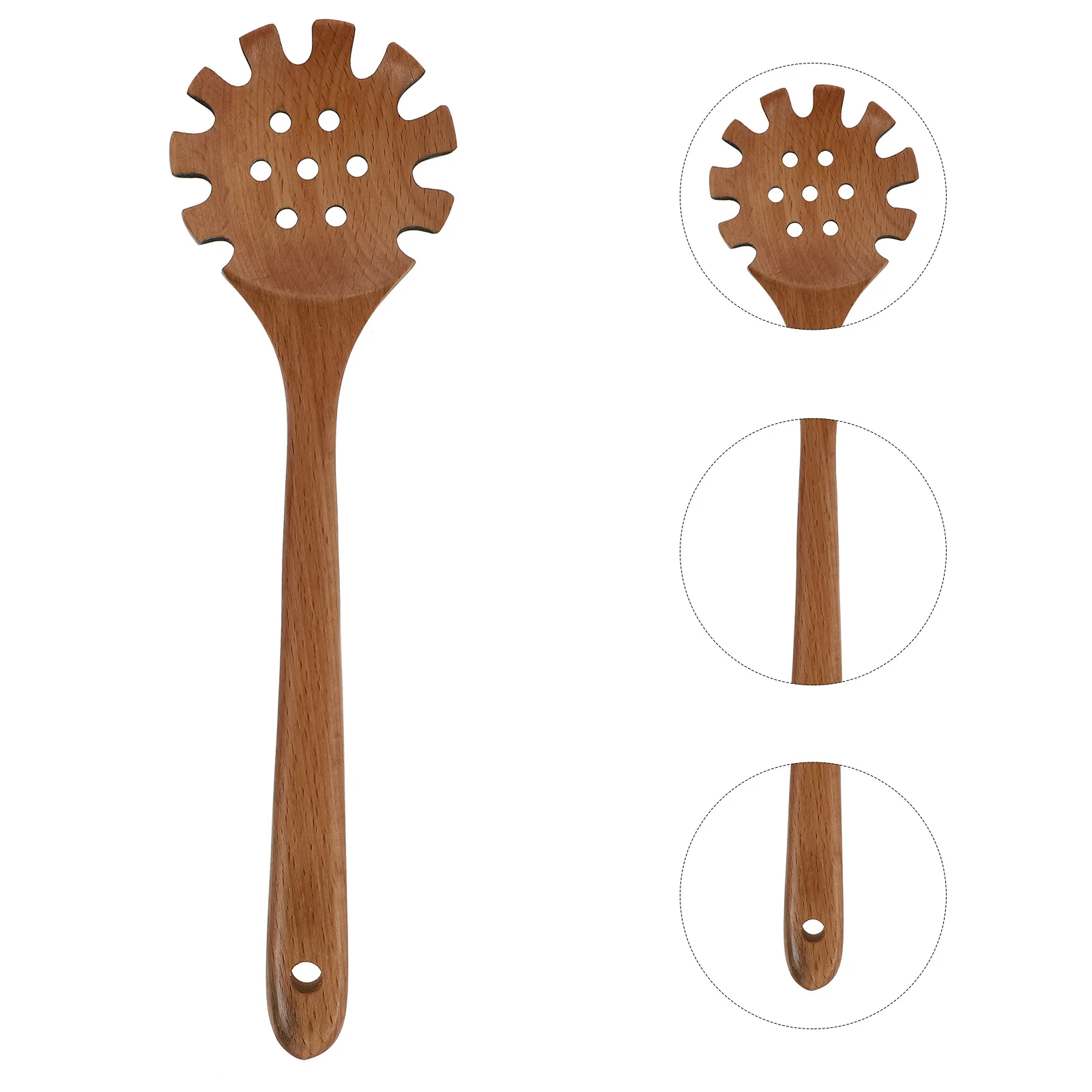 1Pcs Beech Wooden Noodle Spoon Hollow Design Hanging Hole Heat Resistant Handle Kitchen Colander Noodle Strainer Cooking Spoon
1Pcs Beech Wooden Noodle Spoon Hollow Design Hanging Hole Heat Resistant Handle Kitchen Colander Noodle Strainer Cooking Spoon