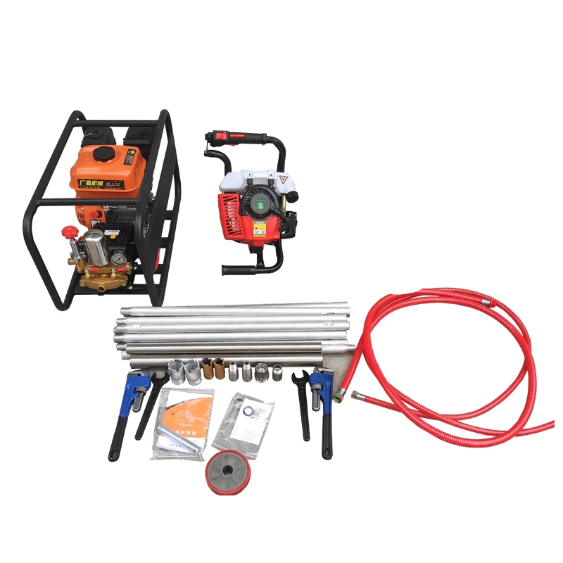 Backpack drill rig single portable handheld small core sampling drill rig field geological exploration drilling sampling
Backpack drill rig single portable handheld small core sampling drill rig field geological exploration drilling sampling