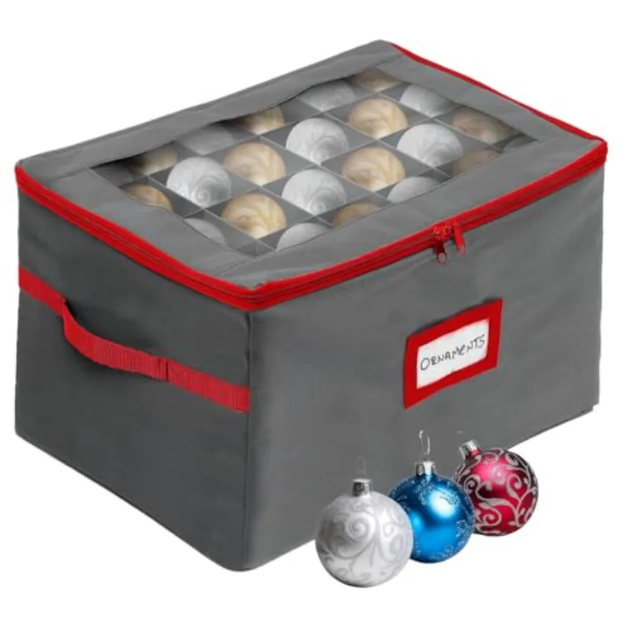 Christmas Ornament Storage Box with Dividers - Fits -3" 4 Removable Trays Durable and Space-Saving Clear Top Lid Convenient Sto
Christmas Ornament Storage Box with Dividers - Fits -3" 4 Removable Trays Durable and Space-Saving Clear Top Lid Convenient Sto
