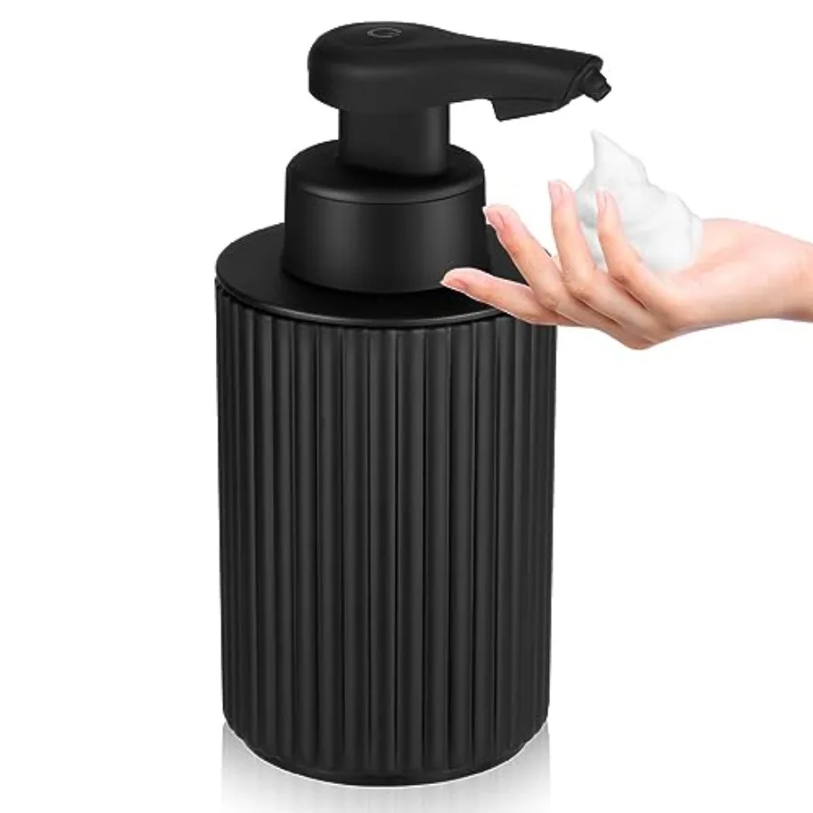 Automatic Soap Dispenser Foaming Touchless: 9oz Black Plastic - Rechargeable Electric Smart Auto Foam Soap Dispenser - Hand Dis
Automatic Soap Dispenser Foaming Touchless: 9oz Black Plastic - Rechargeable Electric Smart Auto Foam Soap Dispenser - Hand Dis