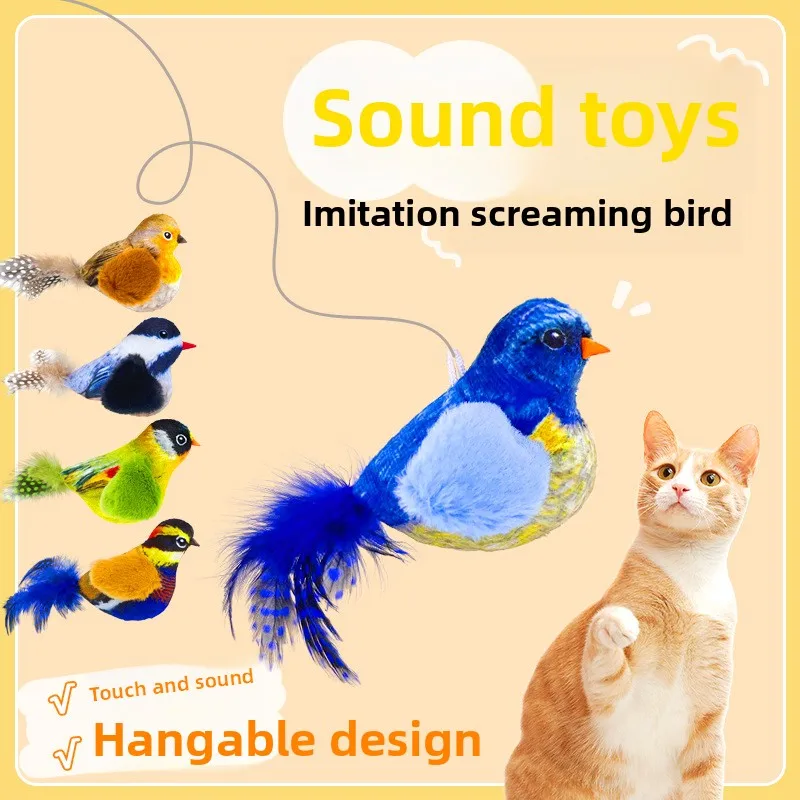 Pet Cat Bite-resistant Toy Simulation Calling Bird Sound Plush Toy Cat Self-hi Boredom Relief Artifact Automatically Teases Cats
Pet Cat Bite-resistant Toy Simulation Calling Bird Sound Plush Toy Cat Self-hi Boredom Relief Artifact Automatically Teases Cats