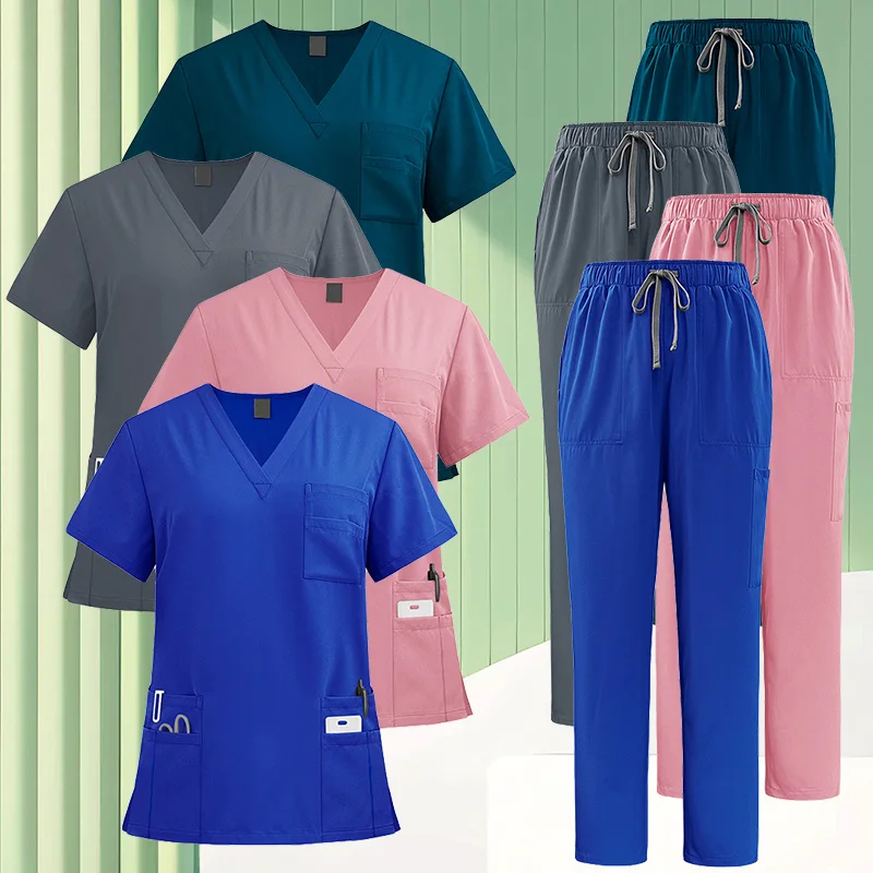 2pcs /set Medical Uniform Scrubs Hospital Working Scrubs Set Medical Supplies Nurse Dental Surgery Suit Workwear
2pcs /set Medical Uniform Scrubs Hospital Working Scrubs Set Medical Supplies Nurse Dental Surgery Suit Workwear