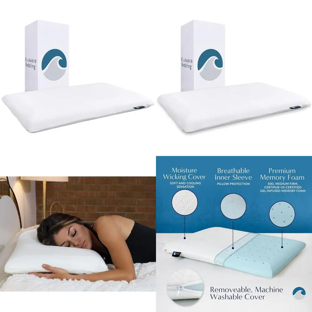 Тонкая гелевая подушка из пены с эффектом памяти - низкопрофильная, для поддержки шеи и глубокого сна (2,75 дюйма, стандартная)
Тонкая гелевая подушка из пены с эффектом памяти - низкопрофильная, для поддержки шеи и глубокого сна (2,75 дюйма, стандартная)