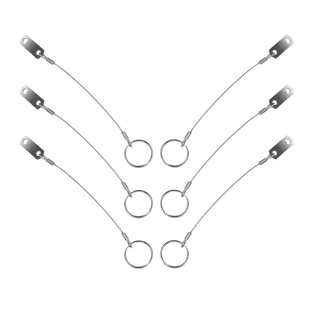 6 Pcs Anti-lost Rope Pin Hinge Spring Security Cable with Loops Ocean 316 Stainless Steel Safety Lock Wire
6 Pcs Anti-lost Rope Pin Hinge Spring Security Cable with Loops Ocean 316 Stainless Steel Safety Lock Wire