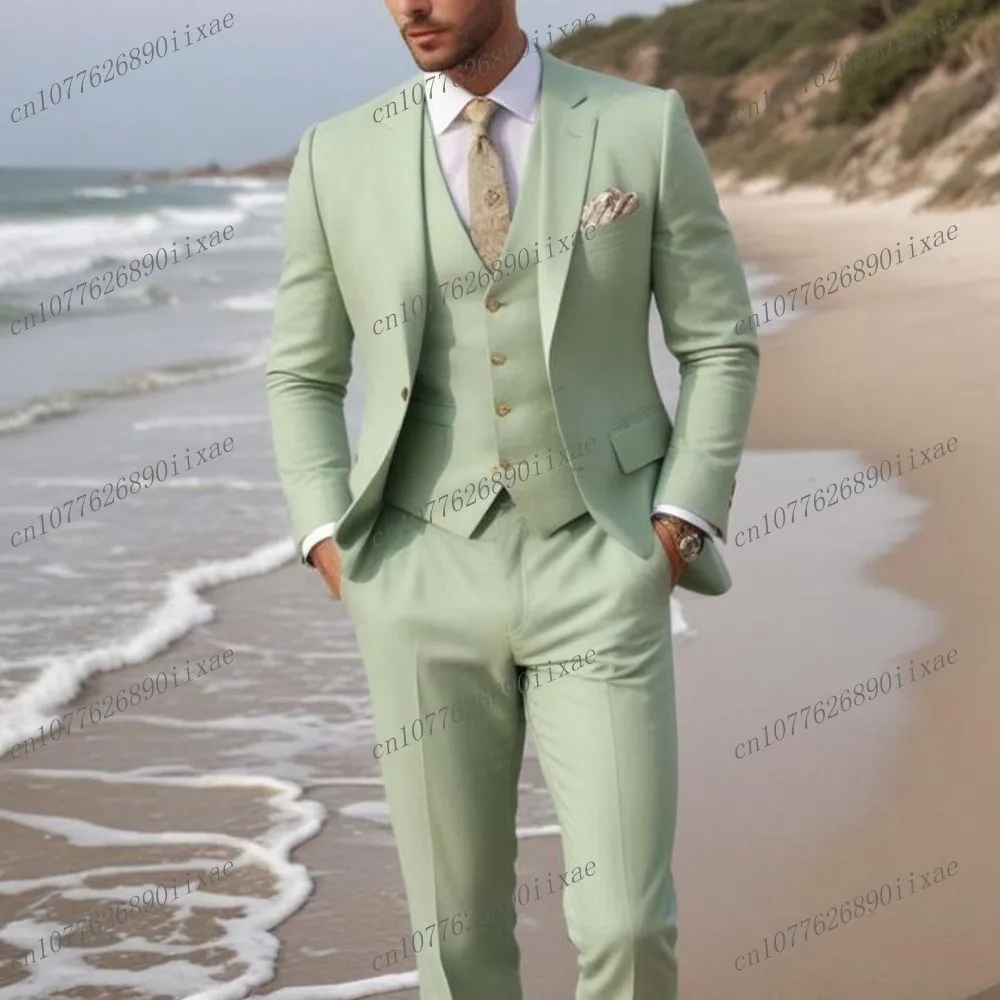 High Quality Mint Men Suit Groom Groomsman Wedding Party Prom Business Formal Male Tuxedos 3 Piece Set Blazer Vest Pants
High Quality Mint Men Suit Groom Groomsman Wedding Party Prom Business Formal Male Tuxedos 3 Piece Set Blazer Vest Pants