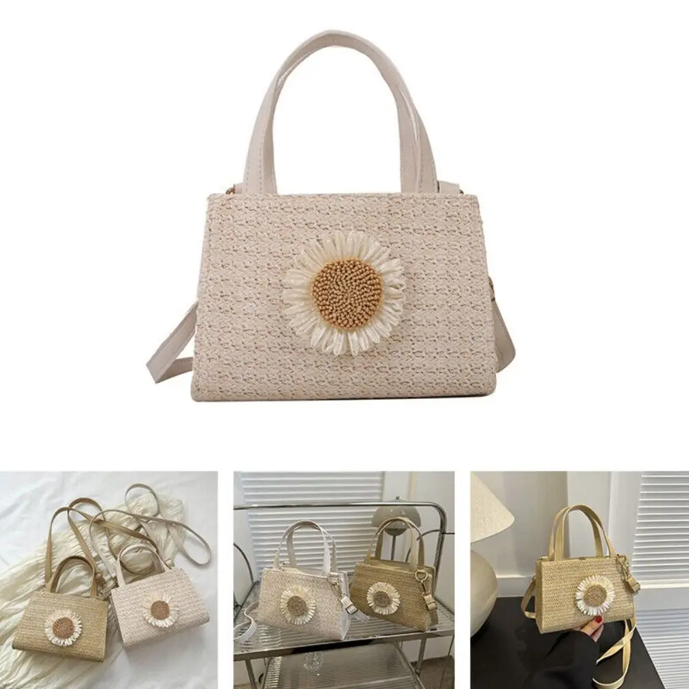 Hand-woven Women Shoulder Bag Fashion Straw Large Capacity Sunflower Handbag Splicing Braided Adjustable Beach Crossbody Bag
Hand-woven Women Shoulder Bag Fashion Straw Large Capacity Sunflower Handbag Splicing Braided Adjustable Beach Crossbody Bag