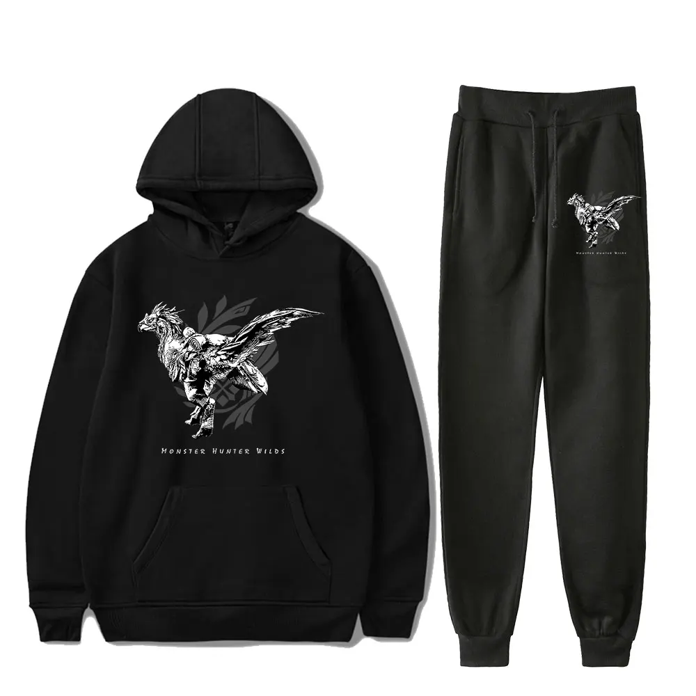 Горячая игра Monster Hunter Wilds Seikret винтажный капюшон 90-х годов Merch комплект толстовок для мужчин и женщин брюки костюм из двух предметов PULLOVER
Горячая игра Monster Hunter Wilds Seikret винтажный капюшон 90-х годов Merch комплект толстовок для мужчин и женщин брюки костюм из двух предметов PULLOVER