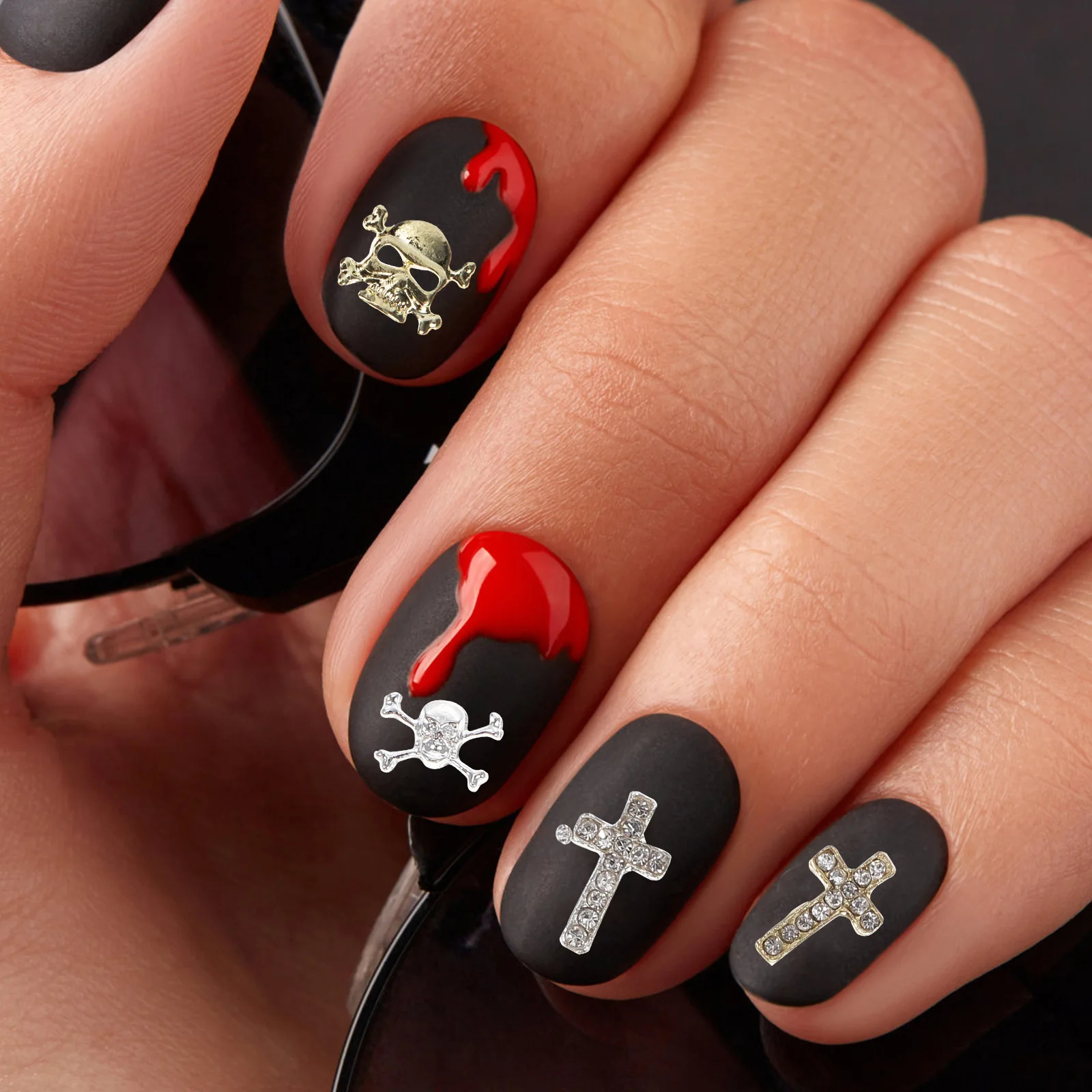 30pcs Alloy Nail Art Decor Accessories Halloween Nails Supply Studs Charm Jewelry Decoration nament Cross
30pcs Alloy Nail Art Decor Accessories Halloween Nails Supply Studs Charm Jewelry Decoration nament Cross