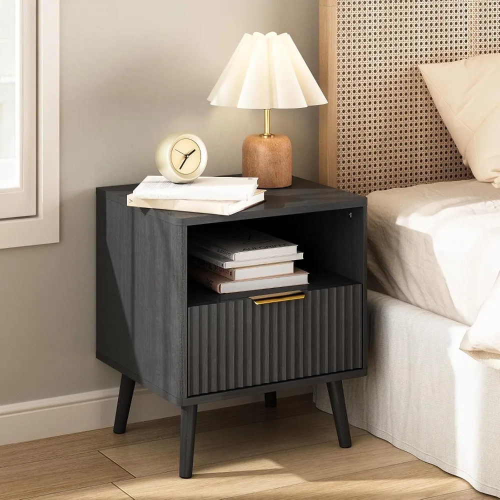 Fluted Nightstand with Drawers, 16'' Wide Wood End Table for Bedroom, Small Space Bedside Table, Modern Night Stand
Fluted Nightstand with Drawers, 16'' Wide Wood End Table for Bedroom, Small Space Bedside Table, Modern Night Stand