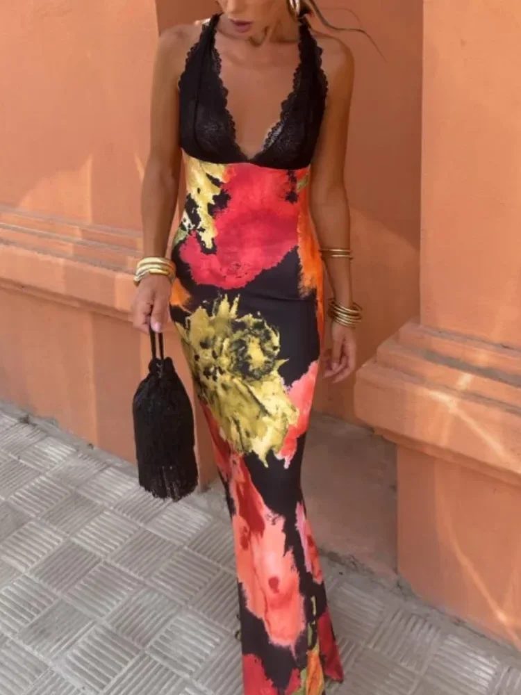 Летнее кружевное платье в стиле пэчворк с лямкой на шее, элегантное облегающее Макси-платье с цветочным принтом, платье для гостей свадьбы, праздничное платье, новинка 2024
Летнее кружевное платье в стиле пэчворк с лямкой на шее, элегантное облегающее Макси-платье с цветочным принтом, платье для гостей свадьбы, праздничное платье, новинка 2024