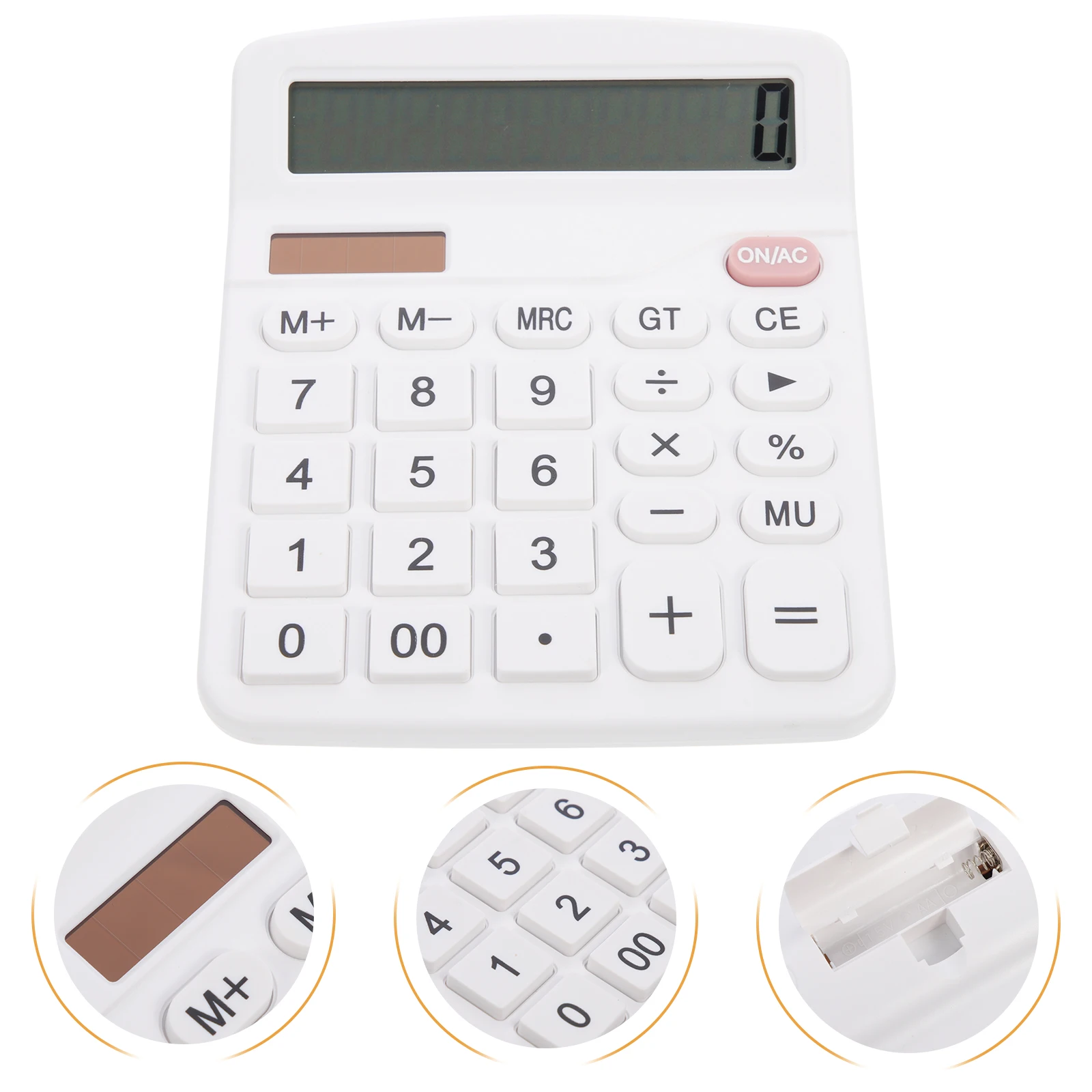 Portable 8 Desktop Calculator For Kids Students Office Bulk Large Display Solar Powered Plastic Basic Counting Tool
Portable 8 Desktop Calculator For Kids Students Office Bulk Large Display Solar Powered Plastic Basic Counting Tool
