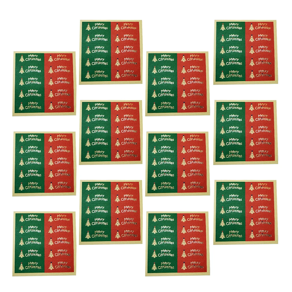 20 Sheets Christmas Tree Stickers Self Adhesive Sealing Labels for Wrapping Paper Gifts Envelope Scrapbook Baking Bag Practical
20 Sheets Christmas Tree Stickers Self Adhesive Sealing Labels for Wrapping Paper Gifts Envelope Scrapbook Baking Bag Practical