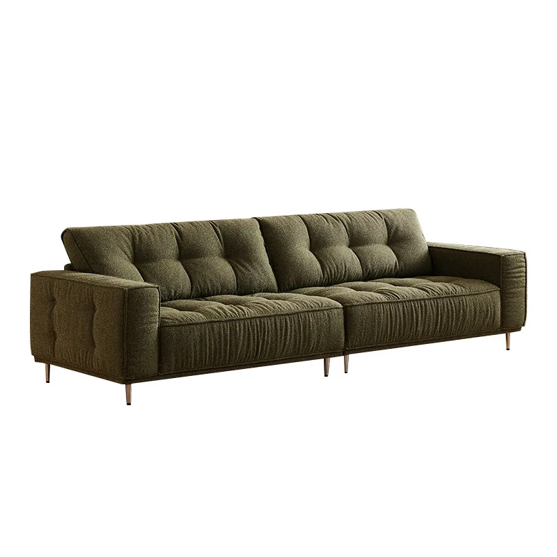 Tofu block sofa retro straight row oil wax leather small apartment household living room sofa
Tofu block sofa retro straight row oil wax leather small apartment household living room sofa