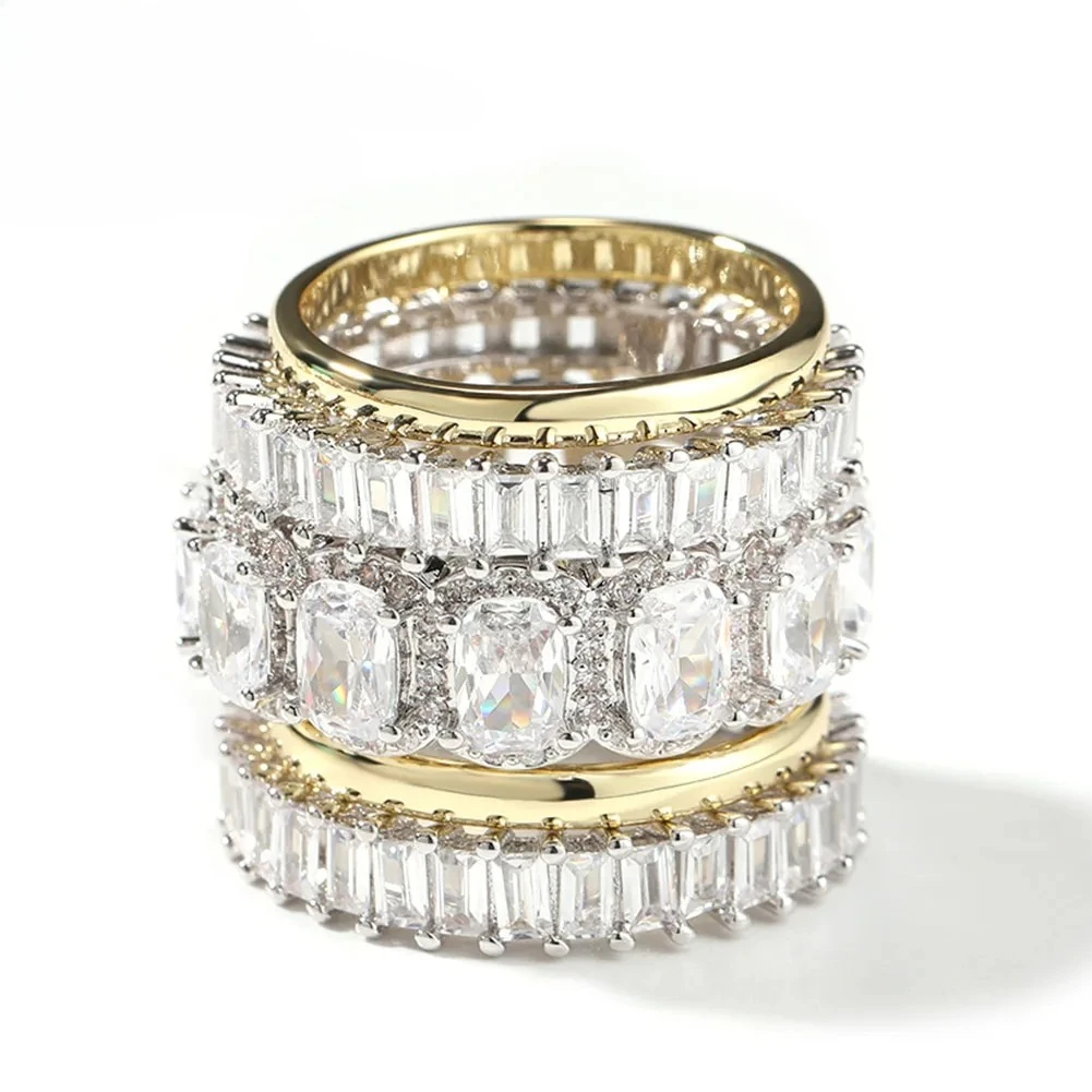 New 5-piece Ring Set Baguette Rings for Women Stagger Full Iced Out New in Rings Jewelry
New 5-piece Ring Set Baguette Rings for Women Stagger Full Iced Out New in Rings Jewelry