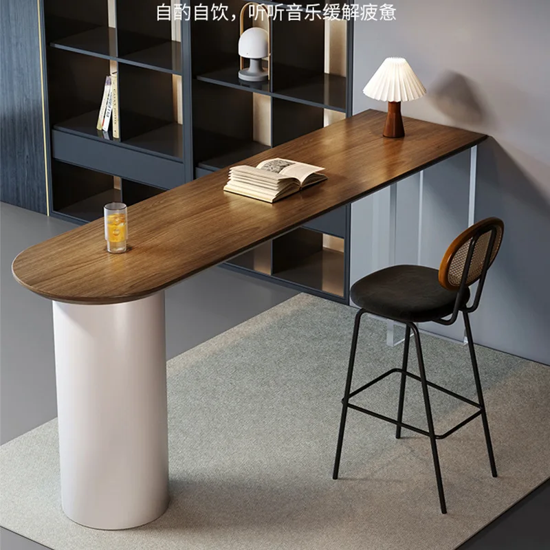 Wabi Stillwind solid wood bar table, home leisure wall long strip high-footed table, creative acrylic foot bar table
Wabi Stillwind solid wood bar table, home leisure wall long strip high-footed table, creative acrylic foot bar table