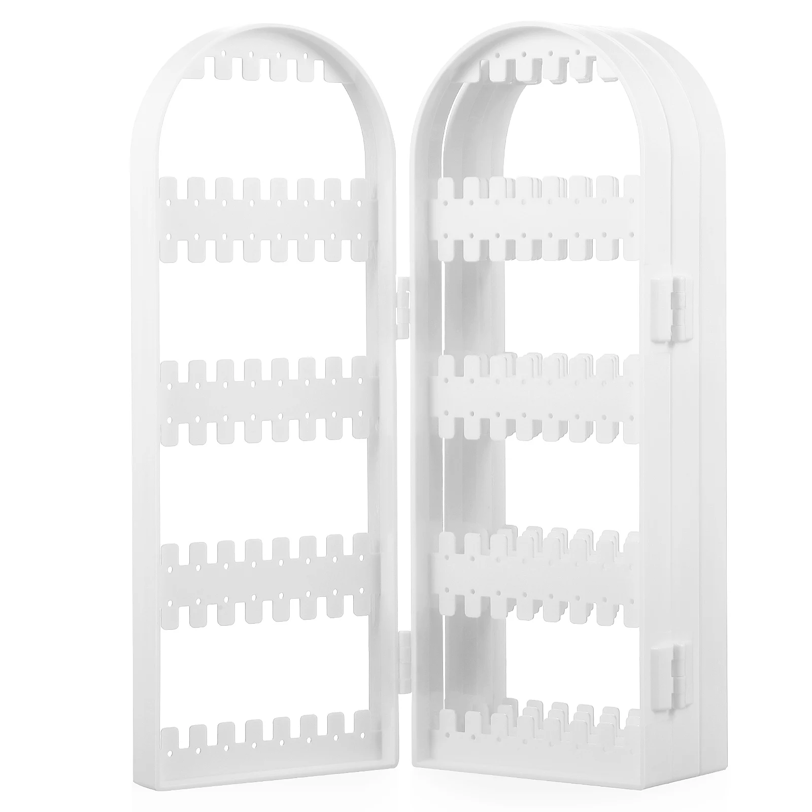 Plastic Earring Display White 4 Doors Foldable Jewelry ganizer Earring Holder For Women Bedroom Vanity Storage
Plastic Earring Display White 4 Doors Foldable Jewelry ganizer Earring Holder For Women Bedroom Vanity Storage