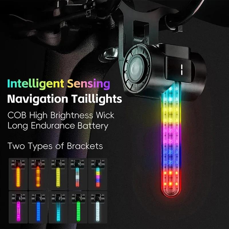 Intelligent Bike Tail Light for Night Riding – Smart Brake Sensing, Long Battery Life, Dual Mounting Brackets
Intelligent Bike Tail Light for Night Riding – Smart Brake Sensing, Long Battery Life, Dual Mounting Brackets