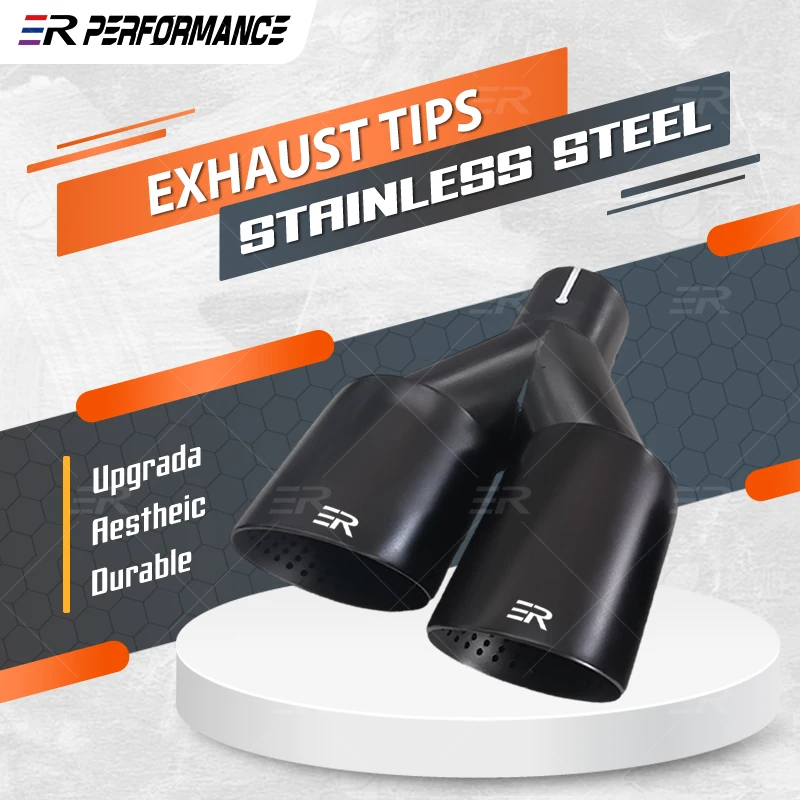 1Pcs ER Double Matte Stainless Steel Car Muffler Tip V Type Exhaust Tip System Pipe Universal Exhaust Tip Nozzle Car Decoration
1Pcs ER Double Matte Stainless Steel Car Muffler Tip V Type Exhaust Tip System Pipe Universal Exhaust Tip Nozzle Car Decoration