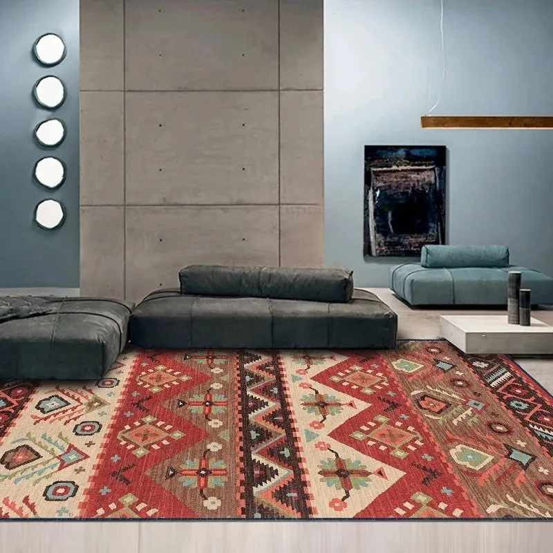 VIKAMA Persian Ethnic Style Carpet Living Room Decorative Cloakroom Coffee Table Carpet Bedroom Home Hotel Floor Mat Washable
VIKAMA Persian Ethnic Style Carpet Living Room Decorative Cloakroom Coffee Table Carpet Bedroom Home Hotel Floor Mat Washable